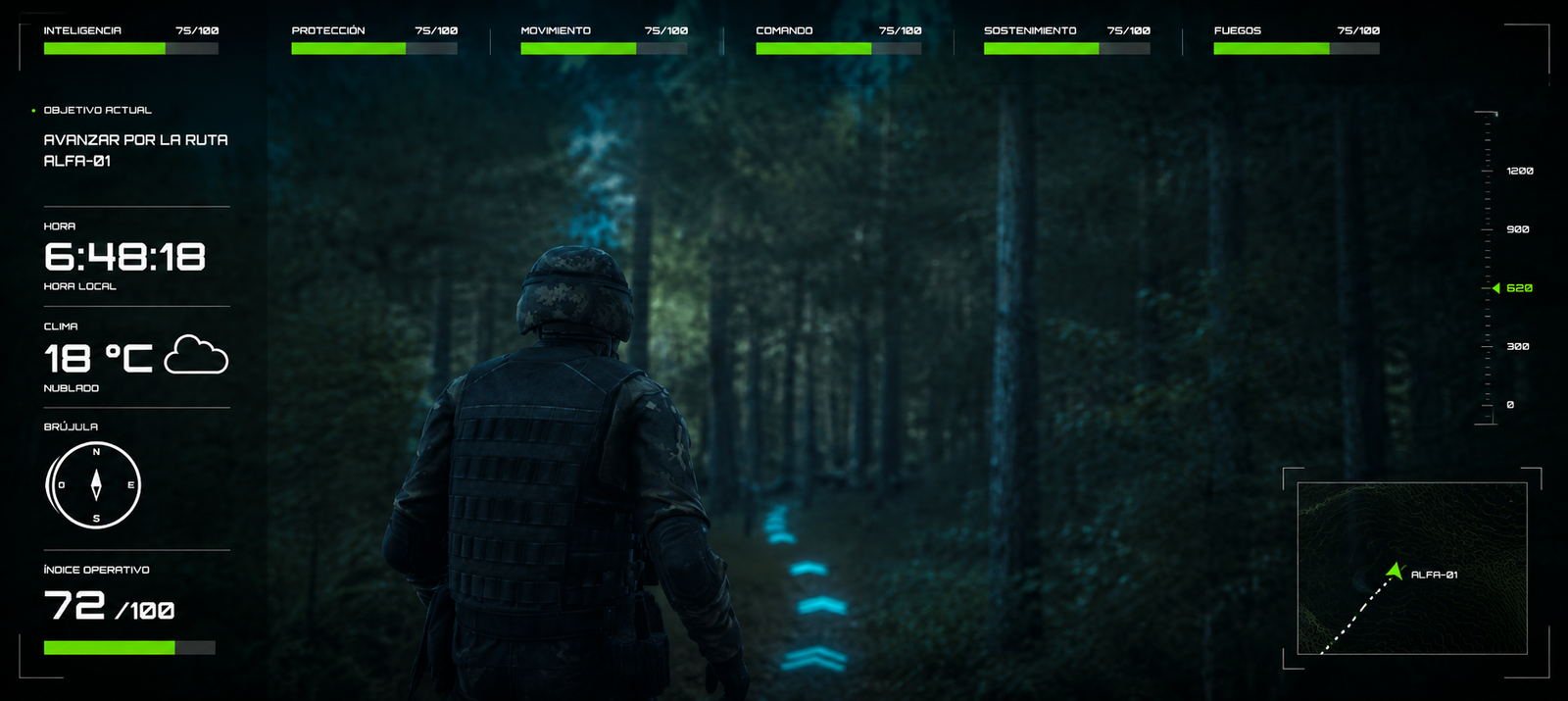 STAC-TD tactical simulation environment